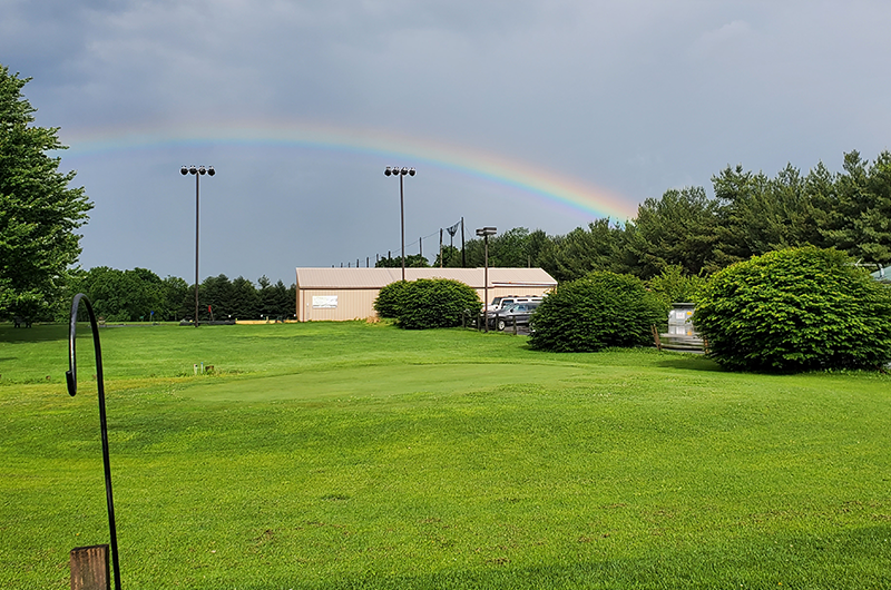 Golf course green